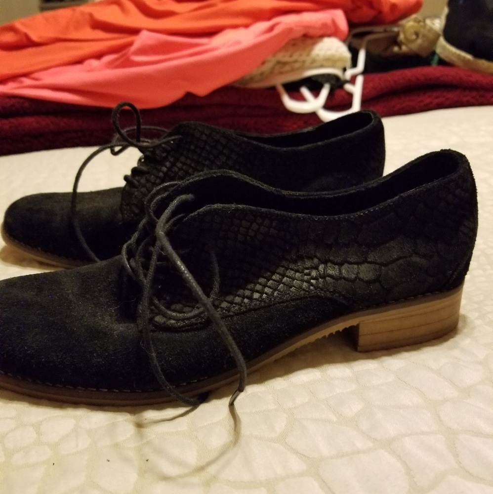 ALDO - black lace up booties